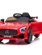 Hubners Masinuta electrica pentru copii Mercedes Benz AMG red 60W cu telecomanda roti Eva pornire la buton si deschidere usi