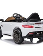 Hubners Masinuta electrica pentru copii Mercedes Benz AMG white 60W cu telecomanda roti Eva pornire la buton si deschidere usi