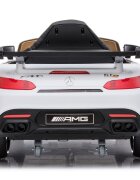 Hubners Masinuta electrica pentru copii Mercedes Benz AMG white 60W cu telecomanda roti Eva pornire la buton si deschidere usi