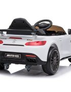 Hubners Masinuta electrica pentru copii Mercedes Benz AMG white 60W cu telecomanda roti Eva pornire la buton si deschidere usi