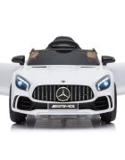 Hubners Masinuta electrica pentru copii Mercedes Benz AMG white 60W cu telecomanda roti Eva pornire la buton si deschidere usi