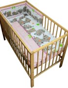 Hubners Lenjerie patut Elefantii Jucausi 4 piese 120x60 cm