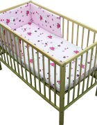 Hubners Lenjerie patut Kitty Floricele 4 piese roz