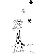 Hubners Patut copii din lemn Calisto Girafa 120x60 cm maro
