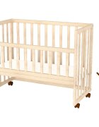 Hubners Patut copii din lemn co-sleeper Eva 94x46 cm natur