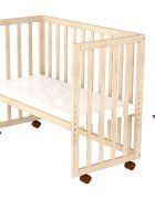 Hubners Patut copii din lemn co-sleeper Eva 94x46 cm natur