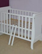 Hubners Patut copii din lemn Mira 120x60 cm alb cu sertar