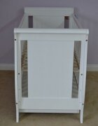 Hubners Patut copii din lemn Mira 120x60 cm alb cu sertar