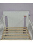 Hubners Patut copii din lemn Mira 120x60 cm alb cu sertar
