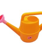 Huby Toys Stropitoare de jucarie pentru copii Orange cu maner si capat cu floricica dimensiune 25 x 9.5 x 17 cm