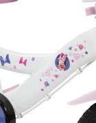Huffy Bicicleta copii Minnie 14 inch roti ajutatoare si cosulet pentru copii cu varsta intre 4 si 6 ani sau cu inaltimea pana la 110 cm frana de mana pe ambele roti anvelope cu profil gros scaun reglabil