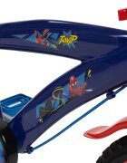 Huffy Bicicleta copii Spiderman 21804W 16 inch cu roti ajutatoare si sticluta de apa cu suport frana de mana pe ambele roti scaun si ghidon reglabile scut frontal anvelope cu profil gros