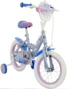 Huffy Bicicleta pentru copii Frozen 14 inch cu roti ajutatoare claxon varsta 4-6 ani scaun si ghidon reglabile pe inaltime anvelope cu profil gros