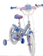 Huffy Bicicleta pentru copii Frozen 14 inch cu roti ajutatoare claxon varsta 4-6 ani scaun si ghidon reglabile pe inaltime anvelope cu profil gros