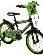 Huffy Bicicleta pentru copii Minecraft Black 16 inch cu roti ajutatoare luminoase