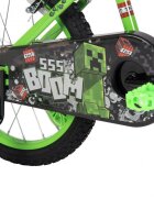 Huffy Bicicleta pentru copii Minecraft Green 16 inch cu roti ajutatoare luminoase