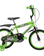 Huffy Bicicleta pentru copii Minecraft Green 16 inch cu roti ajutatoare luminoase
