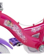 Huffy Bicicleta pentru copii Princess 14 inch cu roti ajutatoare claxon cosulet varsta 4-6 ani inaltimea 105-117 cm scaun si ghidon reglabile pe inaltime anvelope cu profil gros