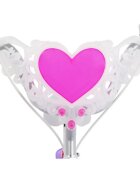 Huffy Bicicleta pentru copii Princess 14 inch cu roti ajutatoare claxon cosulet varsta 4-6 ani inaltimea 105-117 cm scaun si ghidon reglabile pe inaltime anvelope cu profil gros