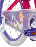 Huffy Bicicleta pentru copii Princess 16 inch cu roti ajutatoare claxon frana de mana pe ambele roti scaun si ghidon reglabile scut frontal anvelope cu profil gros