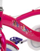 Huffy Bicicleta pentru copii Princess 16 inch cu roti ajutatoare claxon frana de mana pe ambele roti scaun si ghidon reglabile scut frontal anvelope cu profil gros