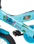 Huffy Bicicleta pentru copii Stitch 14 inch cu roti ajutatoare claxon varsta 4-6 ani scaun si ghidon reglabile pe inaltime anvelope cu profil gros