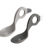 I CAN Set 2 lingurite cu multiple modalitati de prindere greydark grey