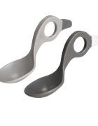 I CAN Set 2 lingurite cu multiple modalitati de prindere greydark grey