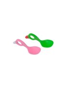 I CAN Set 2 lingurite cu multiple modalitati de prindere pinkgreen