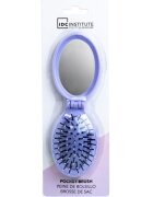 IDC Institute Perie pliabila cu oglinda pastel 18301RB mov