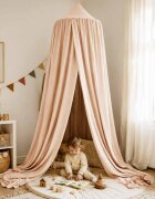 Ikonka Baldachin pentru copii Beige Boho tip cort tipi de suspendat include set complet pentru montaj inaltime totala 280 cm