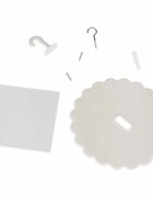 Ikonka Baldachin pentru copii Pink Boho tip cort tipi de suspendat include set complet pentru montaj inaltime totala 280 cm
