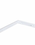 Ikonka Bariera de protectie pentru pat Grey 140 cm cadru metalic cu buzunar exterior