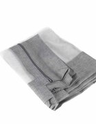 Ikonka Bariera de protectie pentru pat Grey 140 cm cadru metalic cu buzunar exterior