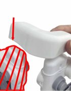 Ikonka Bariera de protectie pentru pat Grey 160 cm cadru metalic cu buzunar exterior
