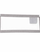 Ikonka Bariera de protectie pentru pat Grey 200 cm cadru metalic cu buzunar exterior