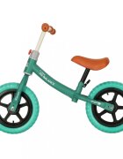 Ikonka Bicicleta de echilibru fara pedale pentru copii cu ghidonul si saua reglabile in inaltime greutate redusa 1.8 kg Trike Fix Balance Turcoaz