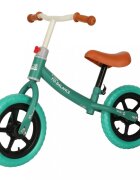 Ikonka Bicicleta de echilibru fara pedale pentru copii cu ghidonul si saua reglabile in inaltime greutate redusa 1.8 kg Trike Fix Balance Turcoaz