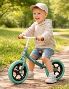 Ikonka Bicicleta de echilibru fara pedale pentru copii cu ghidonul si saua reglabile in inaltime greutate redusa 1.8 kg Trike Fix Balance Turcoaz