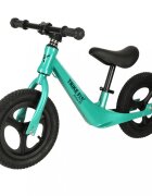 Ikonka Bicicleta de echilibru pentru copii Trike Fix Active X Green 12 inch cu cadrul jos din otel saua reglabila sarcina maxima 25 kg