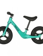 Ikonka Bicicleta de echilibru pentru copii Trike Fix Active X Green 12 inch cu cadrul jos din otel saua reglabila sarcina maxima 25 kg