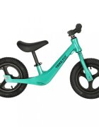 Ikonka Bicicleta de echilibru pentru copii Trike Fix Active X Green 12 inch cu cadrul jos din otel saua reglabila sarcina maxima 25 kg