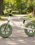 Ikonka Bicicleta fara pedale pentru copii Trike Fix Balance green cadru otel cu sonerie saua ergonomica sezutul si ghidonul reglabile roti din spuma EVA sarcina maxima 30 kg