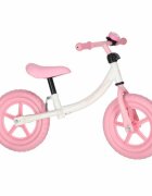 Ikonka Bicicleta fara pedale pentru copii Trike Fix Balance pink cadru otel cu sonerie saua ergonomica sezutul si ghidonul reglabile roti din spuma EVA sarcina maxima 30 kg