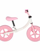 Ikonka Bicicleta fara pedale pentru copii Trike Fix Balance pink cadru otel cu sonerie saua ergonomica sezutul si ghidonul reglabile roti din spuma EVA sarcina maxima 30 kg