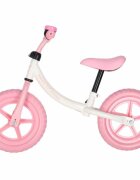 Ikonka Bicicleta fara pedale pentru copii Trike Fix Balance pink cadru otel cu sonerie saua ergonomica sezutul si ghidonul reglabile roti din spuma EVA sarcina maxima 30 kg
