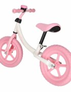 Ikonka Bicicleta fara pedale pentru copii Trike Fix Balance pink cadru otel cu sonerie saua ergonomica sezutul si ghidonul reglabile roti din spuma EVA sarcina maxima 30 kg
