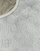 Ikonka Calut gonflabil de sarit pentru copii grey realizat din cauciuc imbracat in plus pufos dimensiune 55 x 23 x 49 cm cu pompa inclusa