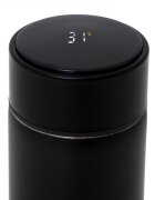 Ikonka Cana termos smart cu afisaj LED activat prin atingere interior din otel inoxidabil capacitate 500 ml dimensiune 6.7 x 21.5 cm Black