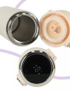 Ikonka Cana termos smart LED cu gura de scurgere 420 ml Bej
